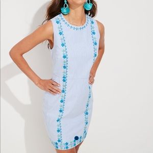 vineyard vines embroidered shift dress